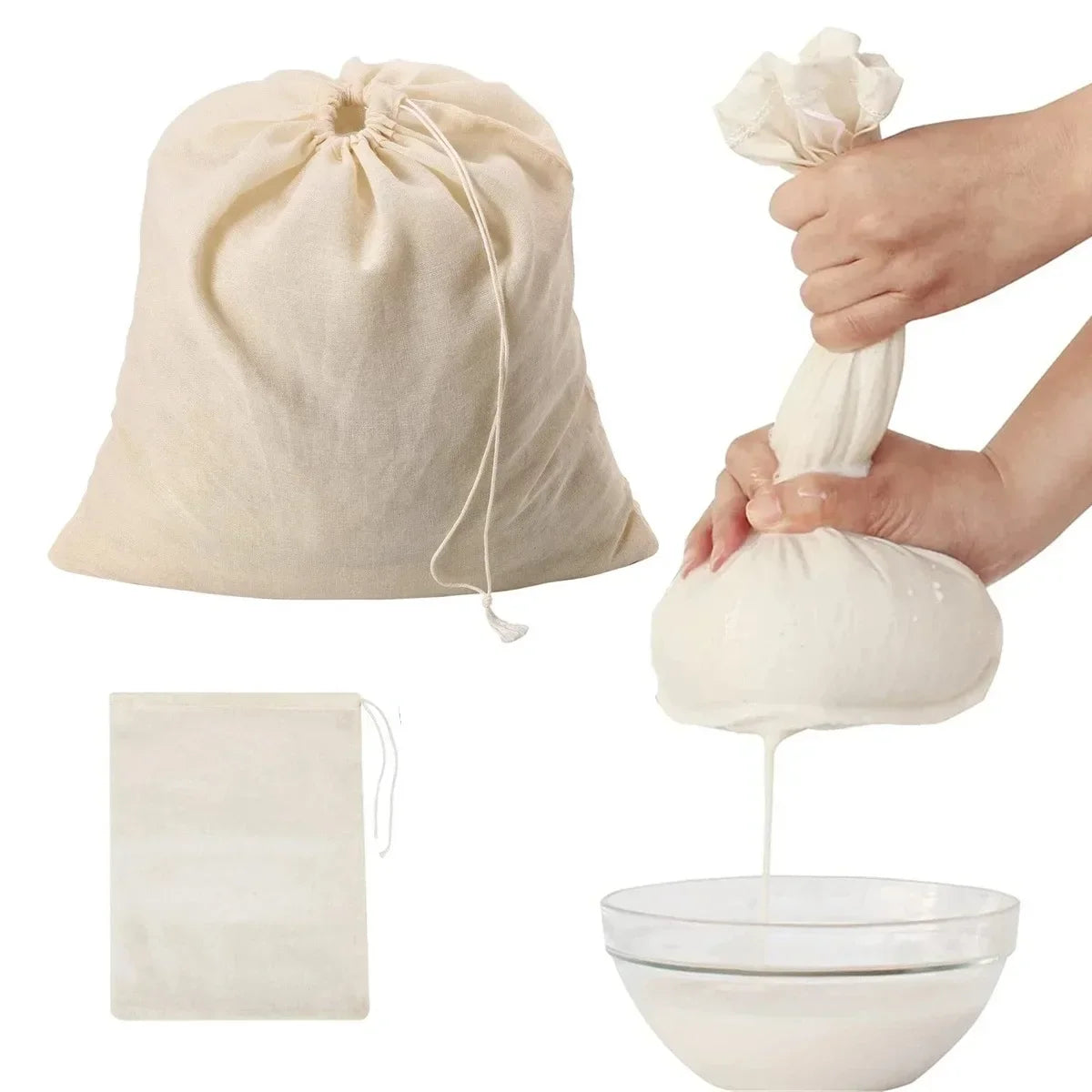 Cotton Gauze Kitchen Utensils Tofu Cheese Filter Cloth Buttermilk Coffee Filter Tools Gadgets Dining Room Bar Home Garden