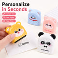 Personalized Cute Name Stamp Waterproof Clothing Tag for Kids Self Inking Stamp for Kindergarten School Bags Custom Stamp