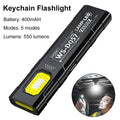 Outdoor LED Flashlight 550LM Portable Mini Flashlight Pocket Lantern Floodlight Work Light with 5 Modes