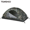 Tomshoo Ultralight 1/2 Person Camping Tent Single Layer Portable Hiking Tent Anti-UV Coating UPF 30+ for Outdoor Beach Fishing