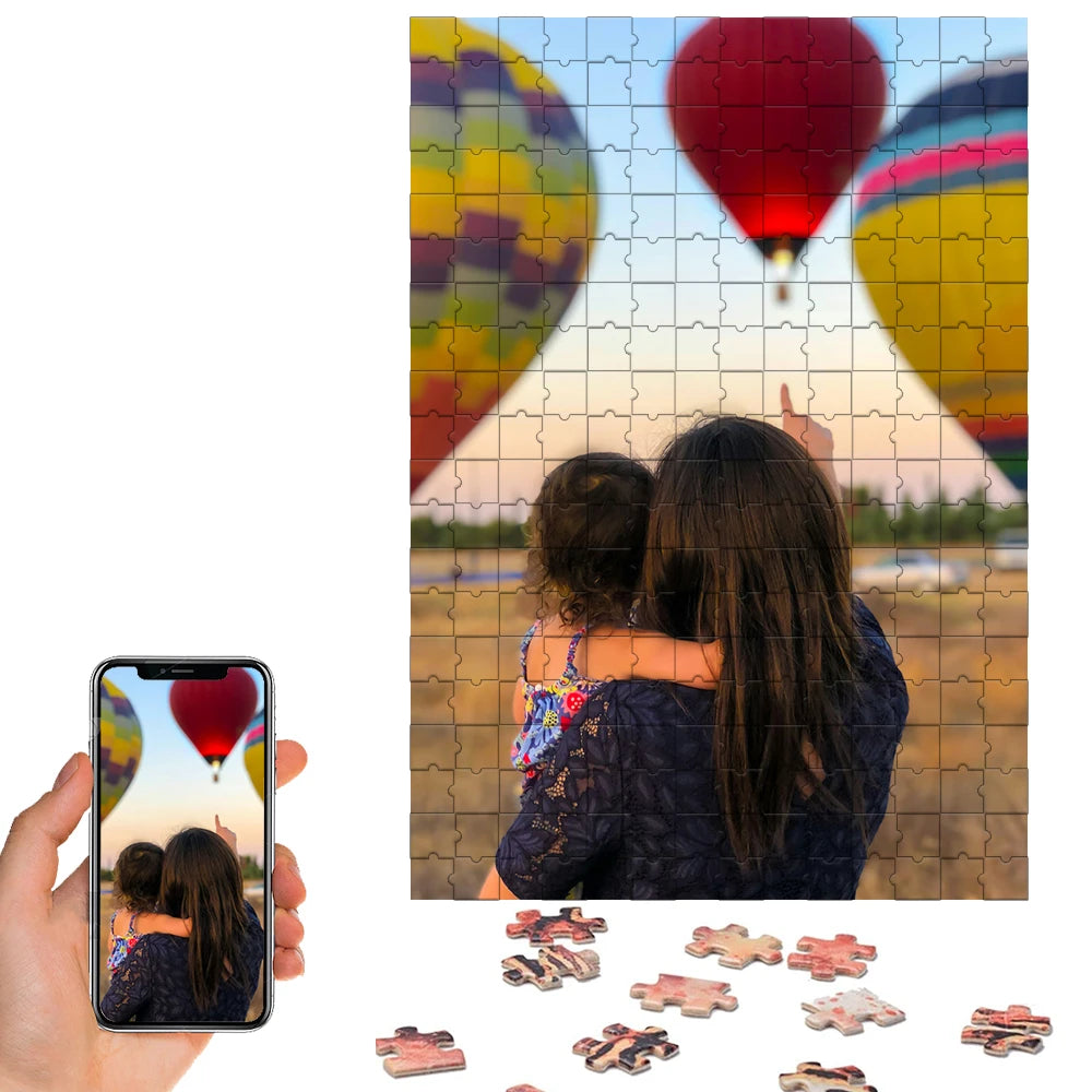 Custom Wooden Puzzle, Custom Photo Puzzle, Personalized Picture Puzzle for Couple, Family, Them, Them, Gift Idea, Custom Photo Puzzle