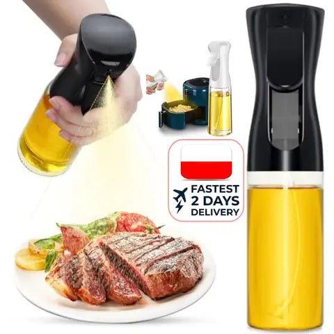 200/300/500ml Plastic Oil Spray Bottle for Home and Kitchen or Oil Brush with Atomization Function, Dual Use Oil Sprayer for Cooking and...