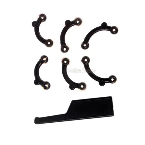 6pcs/set Nose Clip Corrector Massage Tool Nose Up Lifting Shaping Clip Clipper Shaper Bridge Straightening Women Girls Nose Massa