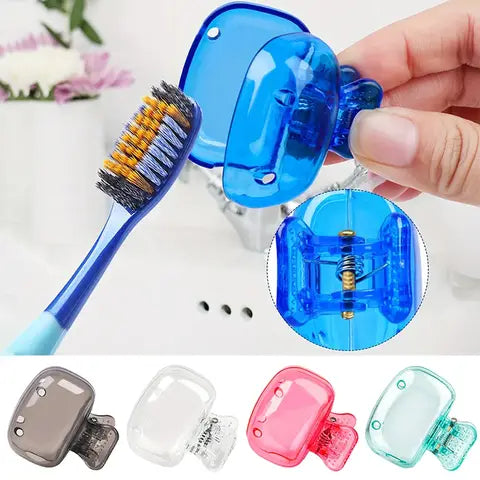 1PCS Travel Toothbrush Head Covers Toothbrush Protection Cap Brush Pod Case Protective Portable Plastic Clip For Household Travel
