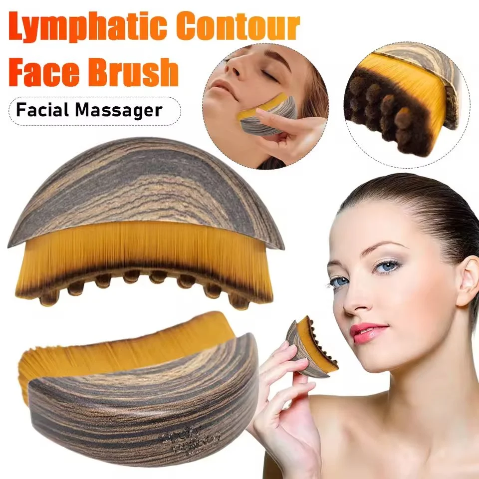Lymph Contour Facial Brush Lymphatic Drainage Reduce Swelling Relieve Fatigue Facial Massager Face Chin Skin Shaping Tool