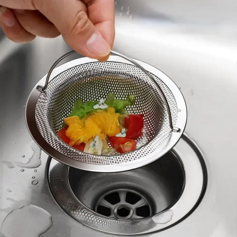 1 piece stainless steel kitchen sink filter, garbage and food residue/hair catcher, keep your bathtub