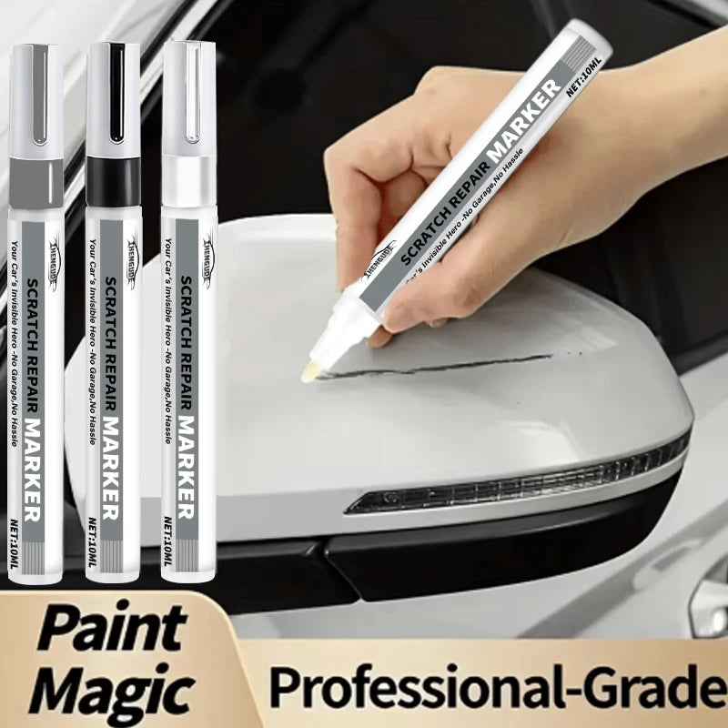 Car Scratch Repair Pen - Self-service car touch up pen, suitable for repairing scratches on dashboards, car doors, trim, buttons and switch areas, easy to use, durable and colorfast, specially designed for car paint repair