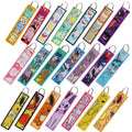 Anime Cute Animal Jet Tag Embroidery Key Tag Women Keyring Cartoon Car Key Fashion Jewelry Accessories Kids Gifts 1PCS