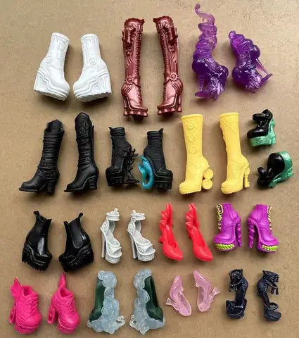 Monster-Puppenschuhe und -Stiefel im Maßstab 1:6, DIY-Sandalen, Anziehzubehör, Persönlichkeitsspielzeugteile für weibliche Puppen, Dekorationen