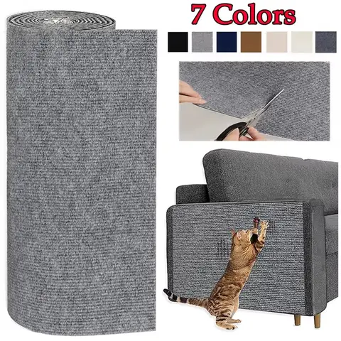 7 Color Cat Scratcher Sofa Cover Cat Scratcher Board Protector Cut to Size Self Adhesive Carpet DIY Cat Scratching Mat