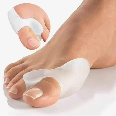 Linderung von Ballenzehen mit 2 weichen Big Toe Corrector – perfekt für nächtliche und private Nutzung, langfristiger Komfort