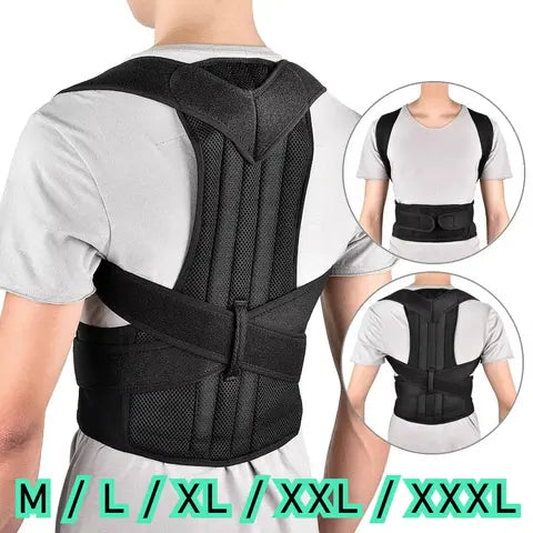 Reinforced Belt Lumbar Posture Corrector Vest Adjustable Back Support Belt Shoulder Spine Support Neck Stretcher Trainer