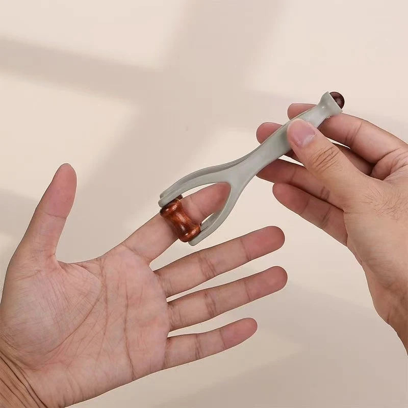 Holz-Finger-Massageroller Multifunktionaler Daumen-Gelenk-Druckmassager Finger-Dehnungs-Übungsgerät Perfekte Geschenke