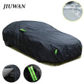 Universal SUV/Sedan Full Car Covers Outdoor Waterproof Sun Rain Snow Protection UV Auto Zipper Design Black Car Case Cover S-XXL