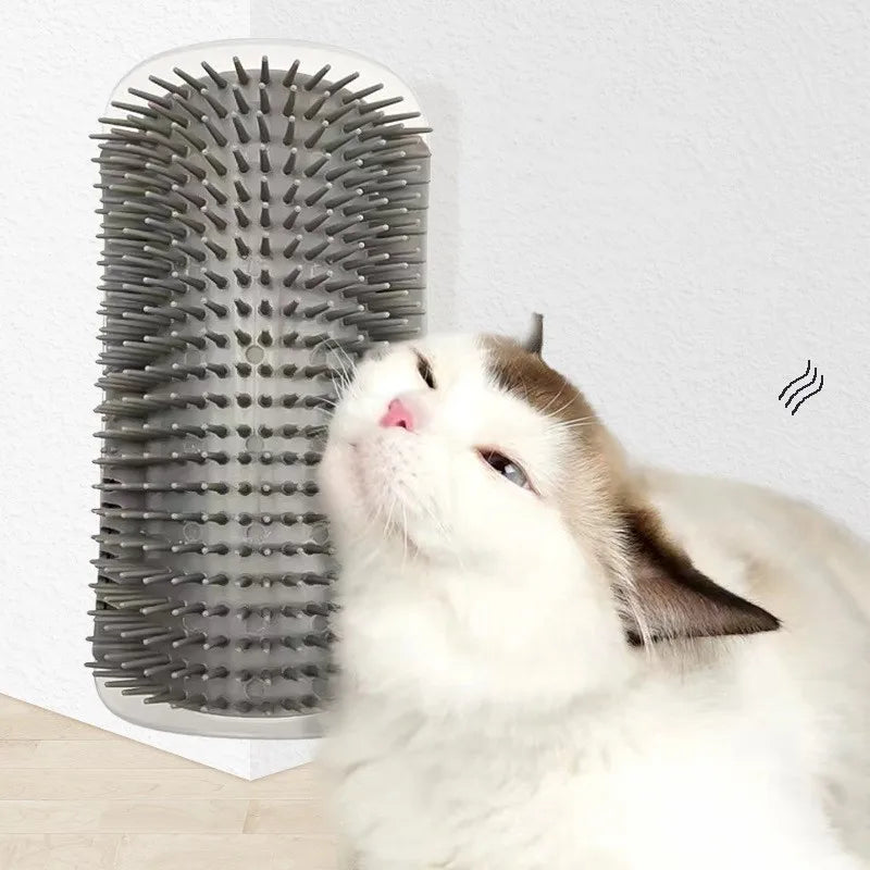 Massage Pet Cat Brush Corner Scratching Hair Removal Beauty Clean Corner Brush Detachable Scratcher Comb for Kitten Cat