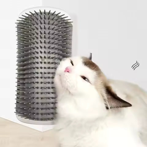 Massage Pet Cat Brush Corner Scratching Hair Removal Beauty Clean Corner Brush Detachable Scratcher Comb for Kitten Cat