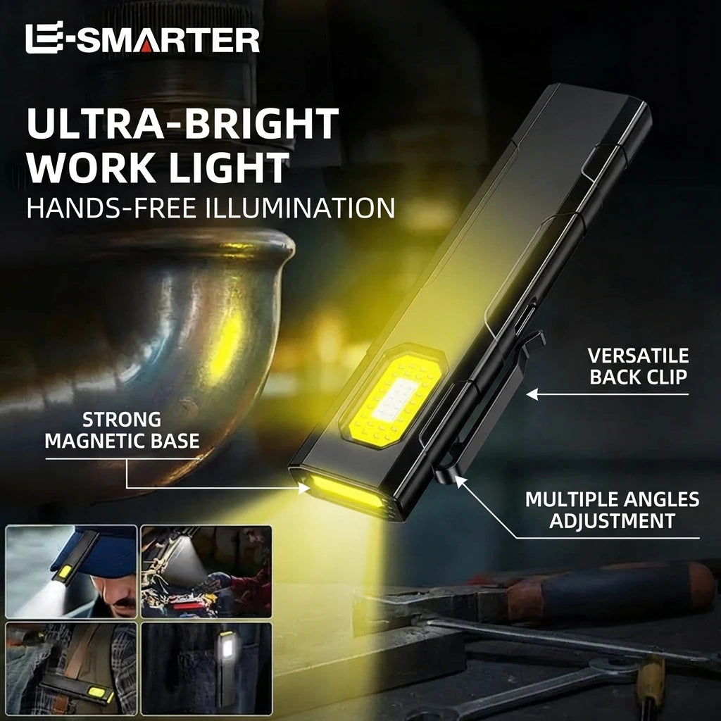 Notfall Tragbare Wiederaufladbare Mini LED Schlüsselanhänger Taschenlampe 800LM Magnetische Taschenleuchte für Arbeit, Camping, Autonutzung