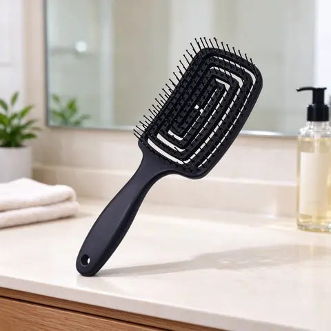 Women Salon Detangling Brush Anti-Static Scalp Exfoliating Massage Comb Wet Hair Styling Hair Care Tool 1 Piece