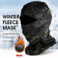 Winter Fleece Warm Camouflage Balaclava Outdoor Cold Resistant Ski Cycling Full Face Mask Motorcycle Mask Helmet Lining