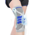 Knee Brace Compression Sleeve Knee Supports Patella Stabilizer with Silicone Gel Spring Support Knee Pads for Fitness