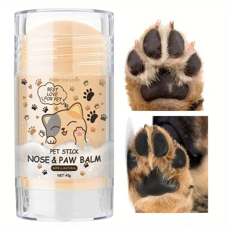 45g Dog Nose and Paw Balm Dog Paw Cream Cats Dogs Paw Protection Cream Pet Feet Moisturizer Pet Crack Feet Repair Pet Accessories