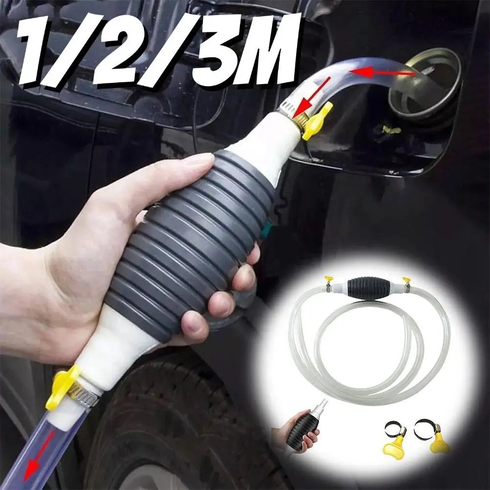 Hand Fuel Pump Car Fuel Tank Suction Pump Oil Transfer Pump Petrol Diesel Liquid Hand Pump Siphon Fuel Saving Device for Petrol