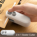 2 in 1 Sealing and Cutting Machine, Multifunctional Mini Bag Sealer, Portable Sealing Machine, Hand Held Bag Sealing Machine for Plastic Bags