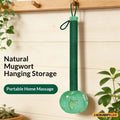 Long Handled Nylon Massage Hammer - Manual Wormwood Massager for Full Body and Back Lymphatic Massage