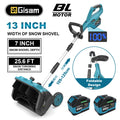 G perfil 13 Inch Brushless Electric Snow Plow Snow Sweeper Cordless Clean Street Yard Power Tool for Makita 18V Cordless Pin