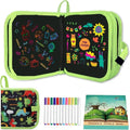 Löschbares Doodle-Buch für Kinder, Kleinkinder, Spielzeug, wiederverwendbare Zeichenblöcke mit 12 Aquarellstiften, Vorschulspielzeug, Reisen, Schreiben, Malset