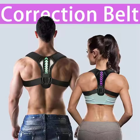 Adjustable belt to correct back and shoulder posture, clavicle spine support to shape your body, for home, office, sports, upper back...