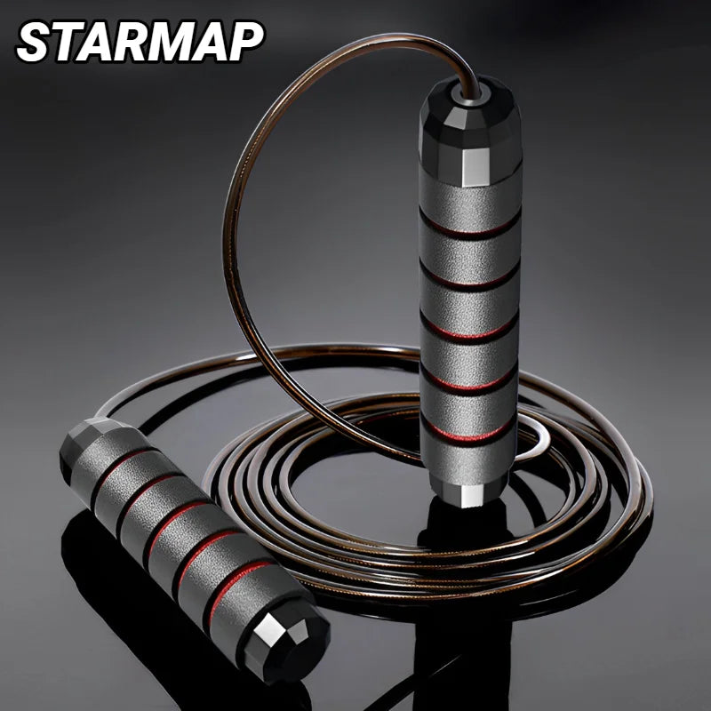 The new steel wire skipping rope, adjustable skipping rope, fitness, workout, training, home sports equipment, tangle-free