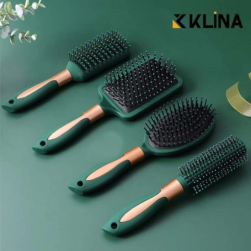 KLINA Hair Massage Air Cushion Comb Brush Scalp Hairbrush Detangling Anti Static Salon SPA Hairdressing Styling Tool Oval Round