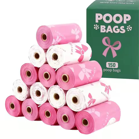 3/6/10/12 Rolls 180pcs Super Thick Dog Poop Bags Leakproof Polyethylene Suitable for Cats Dogs Pet Cleaning Supplies