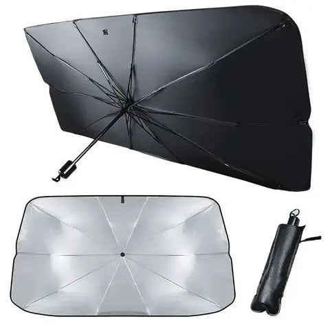 Car Sun Shade, Retractable Sun Shade, Heat Insulation, Front Window Sunshade, Anti-Glare, UV Blocker, Internal Car Blocker, 99.9% UV