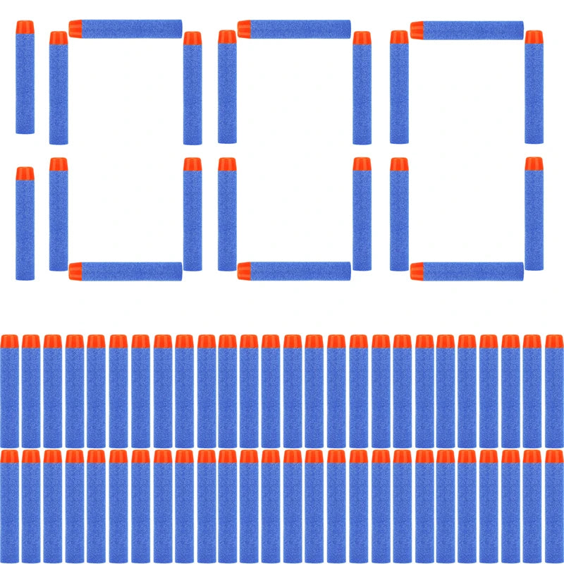 FRENSIT Blaue Rundkopfkugeln 7,2 cm für Nerf N-Strike Elite Series Blasters Schaumstoff EVA Nachfüllpfeile Kinderspielzeugpistolen Zubehör