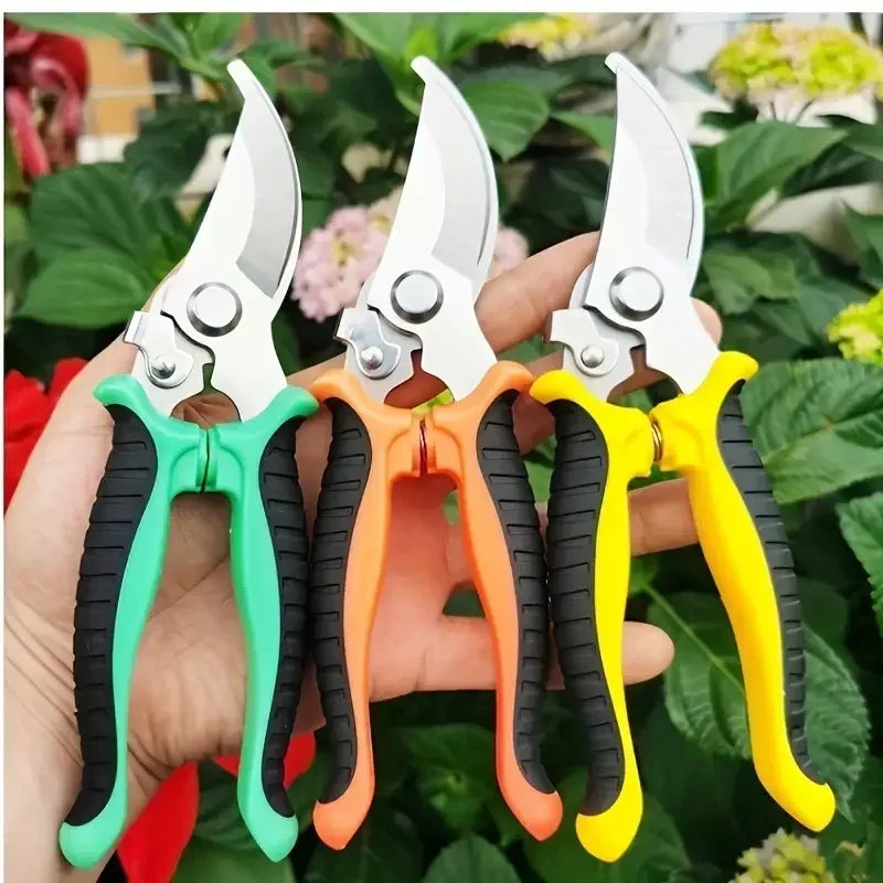 Pruner Garden Scissors Professional Sharp Bypass Pruning Shears Tree Trimmer Secateur Hand Clippers For Garden Beak Scissors