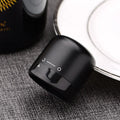 1pc Schwarz Inländischen Küche Abdichtung Rotwein Flaschen Stopper Mini Erhaltung Spin Auslaufsicher Wein Champagner Stopper Kappe
