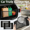 Car Storage Net, Stretchy Mesh Bag Net, Magic Elastic Adhesive Net, Universal Rear Mesh Bag for Car Trunk Seat Bag Cage Car Organizer