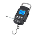 50kg/10g Portable Electronic LCD Hand Scale Travel Hanging Scale with 100cm Retractable Tape Measure