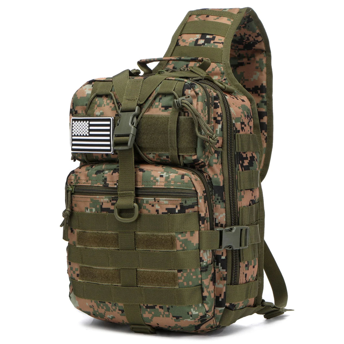 Taktischer Assault Pack Sling-Rucksack, wasserdicht, EDC-Rucksack, Tasche für Outdoor, Wandern, Camping, Jagd, Trekking, Reisen