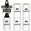 Extra Sticky Pet Hair Removal Lint Roller 60 Sheets/Roll Ideal for Dog and Cat Owners, Perfect for Cleaning Clothes and Furniture