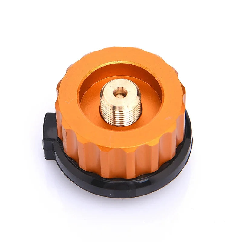 Outdoor Camping Hiking Stove Burner Adapter Split Type Furnace Converter Connector Auto-off Gas Cartridge Tank Cylinder Adapter
