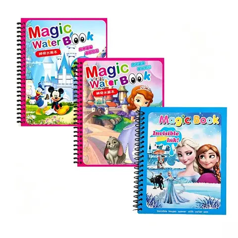 Cartoon Water Painting Drawing Toy Set Graffiti Anime Watercolor Magic Book DIY Birthday Gift