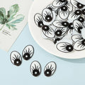 50Pcs DIY Puppe Augen Häkeln Kunststoff Tier Augapfel Schwarz Weiß Farbe Puppe Auge Kindergarten Kinder DIY Handwerk Liefert