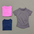 HISTELLO Sports Short Sleeve Top Seamless Yoga Jersey Clothing Women Running Sports T-Shirt Workout Shirts Fitness Sports Vest