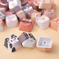 Keyboard Cap DIY Keyboard Keycap Clicker Replaceable Key Cap Accessories Keyboard Button Anti-stress Cap Clicker for Keychain 키캡