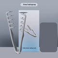 Men's wide tooth volumizing hair styling comb, ABS plastic with textured handle, ideal for all hair types, perfect for home use