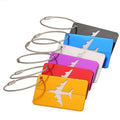 Aluminum Alloy Travel Luggage Tag Luggage Tag Airplane Name Anti Lost Plain Travel Accessories