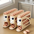 3 Tier Roll Egg Storage Container for Refrigerator Holds 24 Eggs Organizer Rack Large Capacity Storage Box for Kitchen Refrigerator